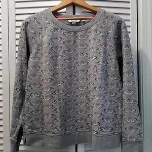 Boden women's Size Medium Crew neck Sweatshirt Swan print